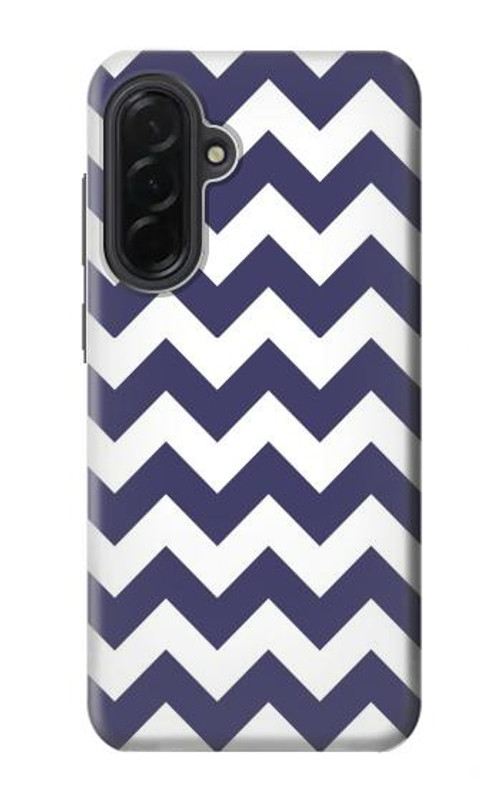 S2345 Navy Blue Shavron Zig Zag Pattern Case Cover Custodia per Samsung Galaxy A36