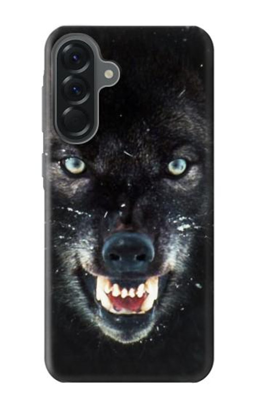 S2823 Black Wolf Blue Eyes Face Case Cover Custodia per Samsung Galaxy A56 S2823 Black Wolf Blue Eyes Face Case Cover Custodia per Samsung Galaxy A56