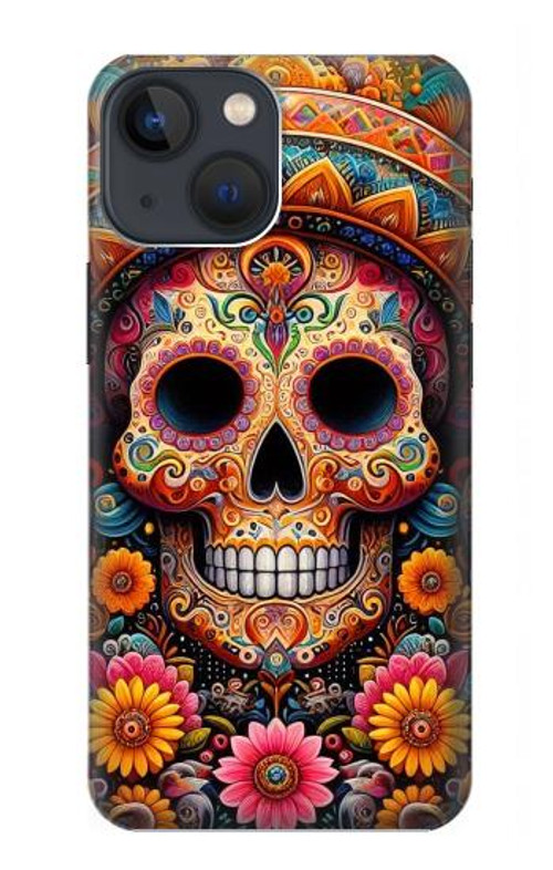 S3999 Mexican Skull Painting Case Cover Custodia per iPhone 14