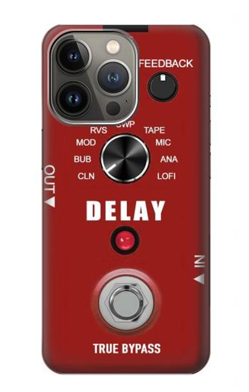 S4011 Red Guitar Analog Delay Graphic Case Cover Custodia per iPhone 13