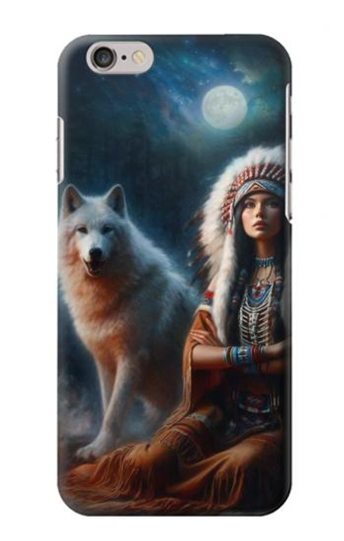 S3995 Grim Wolf Indian Girl Case Cover Custodia per iPhone 6 6S