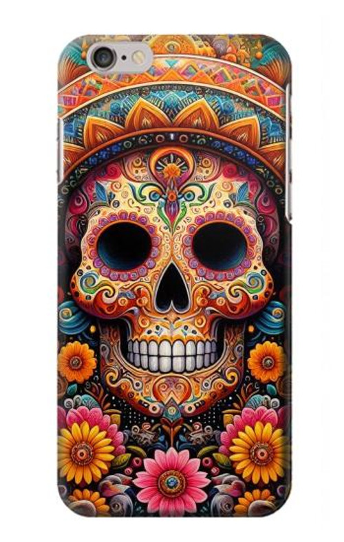 S3999 Mexican Skull Painting Case Cover Custodia per iPhone 6 6S