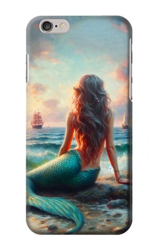 S4006 Oil Painting Mermaid Case Cover Custodia per iPhone 6 6S