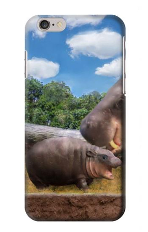 S4031 Baby Hippo Hippopotamus Family Case Cover Custodia per iPhone 6 6S