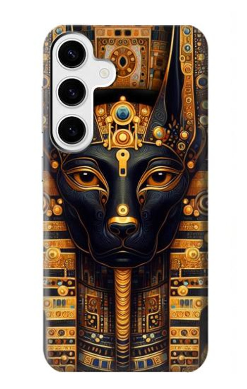 S3992 Gold Black Anubis Case Cover Custodia per Samsung Galaxy S24 Plus