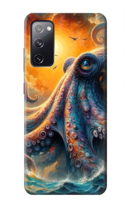 S4003 Oil Color Painting Giant Octopus Case Cover Custodia per Samsung Galaxy S20 FE S4003 Oil Color Painting Giant Octopus Case Cover Custodia per Samsung Galaxy S20 FE