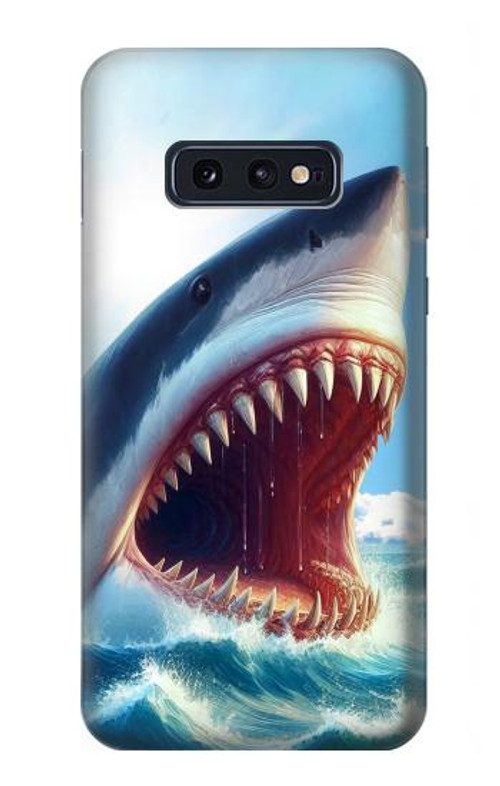 S4004 Oil Color Painting Giant Shark Case Cover Custodia per Samsung Galaxy S10e S4004 Oil Color Painting Giant Shark Case Cover Custodia per Samsung Galaxy S10e