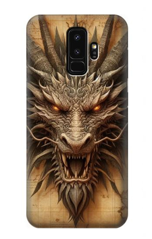 S3981 Dragon Head Old Map Case Cover Custodia per Samsung Galaxy S9 Plus