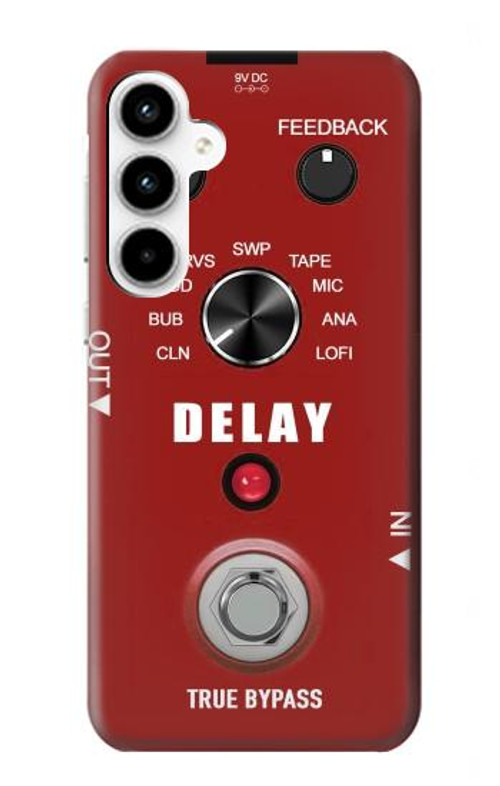 S4011 Red Guitar Analog Delay Graphic Case Cover Custodia per Samsung Galaxy A35 5G