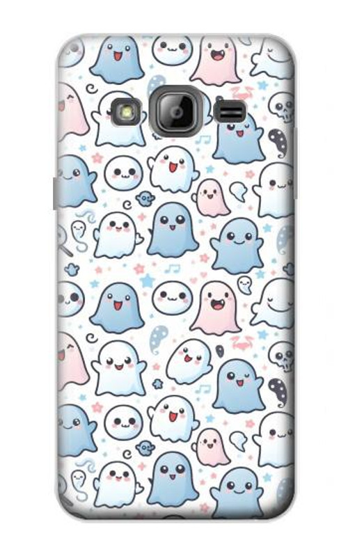 S4013 Seamless Cute Ghost Pattern Case Cover Custodia per Samsung Galaxy J3 (2016)