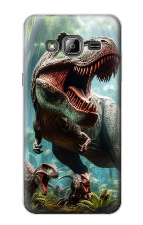 S4021 T-rex Dinosaur Jurassic Case Cover Custodia per Samsung Galaxy J3 (2016)