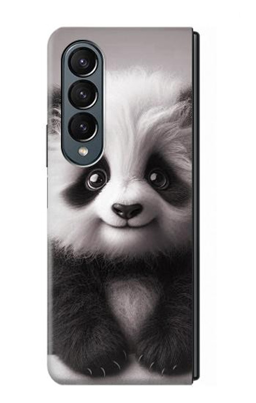S3978 Cute Baby Panda Case Cover Custodia per Samsung Galaxy Z Fold 4