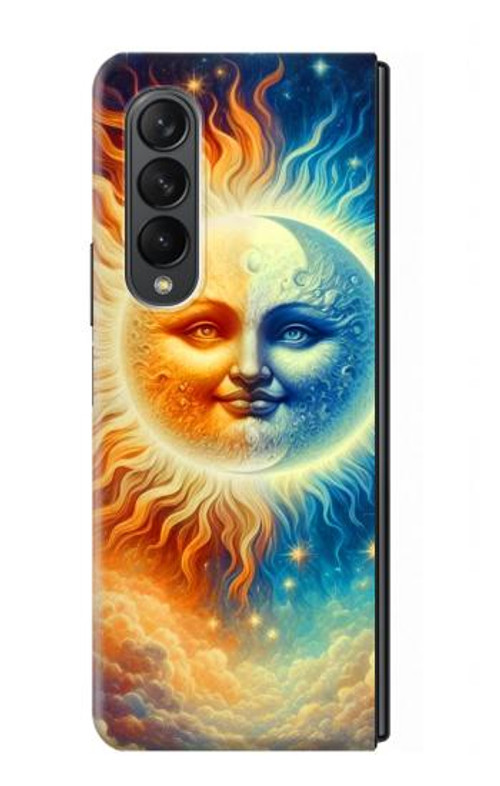 S3966 Artistic Sun Moon Case Cover Custodia per Samsung Galaxy Z Fold 3 5G