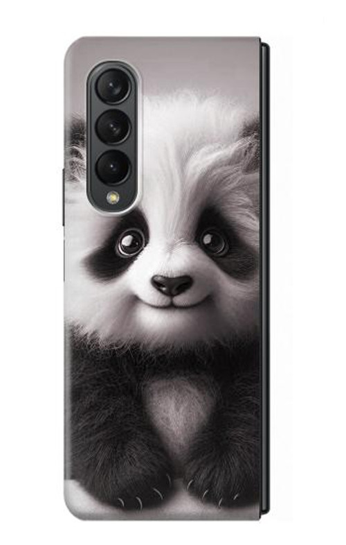 S3978 Cute Baby Panda Case Cover Custodia per Samsung Galaxy Z Fold 3 5G