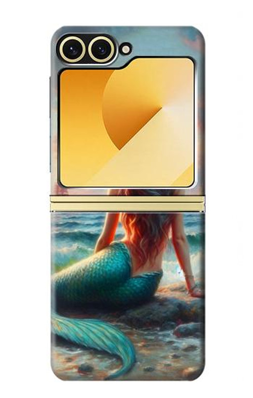 S4006 Oil Painting Mermaid Case Cover Custodia per Samsung Galaxy Z Flip 6