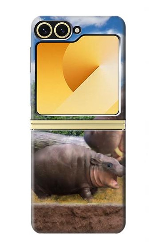 S4031 Baby Hippo Hippopotamus Family Case Cover Custodia per Samsung Galaxy Z Flip 6