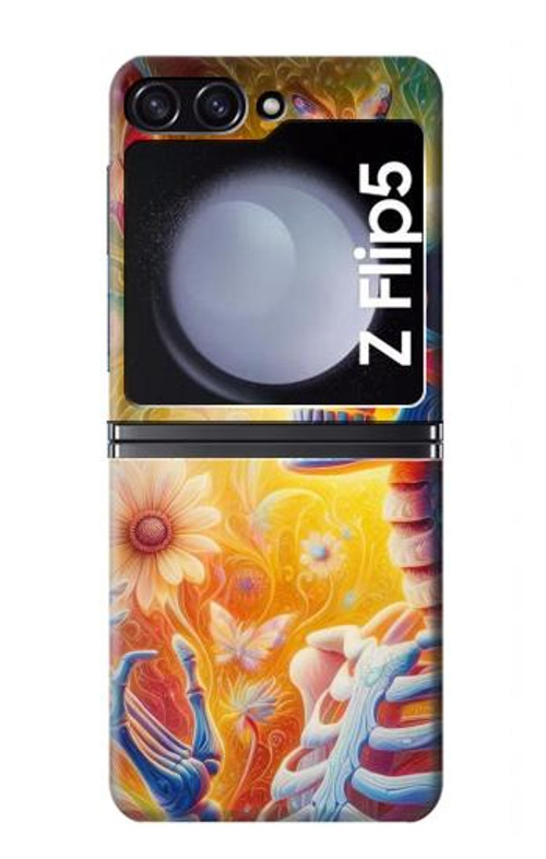 S3976 Colorful Skeleton Case Cover Custodia per Samsung Galaxy Z Flip 5
