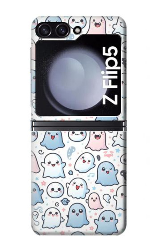 S4013 Seamless Cute Ghost Pattern Case Cover Custodia per Samsung Galaxy Z Flip 5