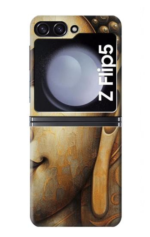 S4022 Vintage Buddha Face Golden Style Case Cover Custodia per Samsung Galaxy Z Flip 5