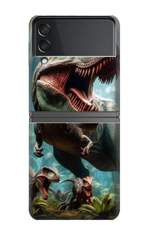 S4021 T-rex Dinosaur Jurassic Case Cover Custodia per Samsung Galaxy Z Flip 4