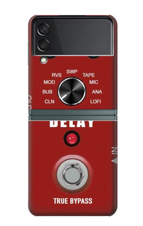 S4011 Red Guitar Analog Delay Graphic Case Cover Custodia per Samsung Galaxy Z Flip 3 5G