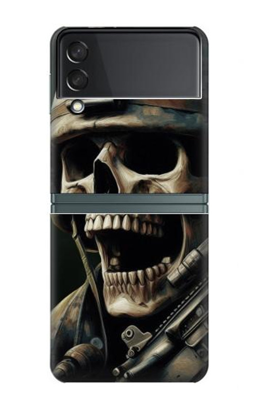S4017 Skull Soldier Case Cover Custodia per Samsung Galaxy Z Flip 3 5G