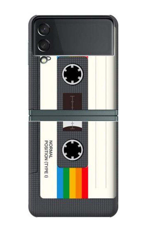 S4023 Vintage Rainbow Compact Cassette Case Cover Custodia per Samsung Galaxy Z Flip 3 5G