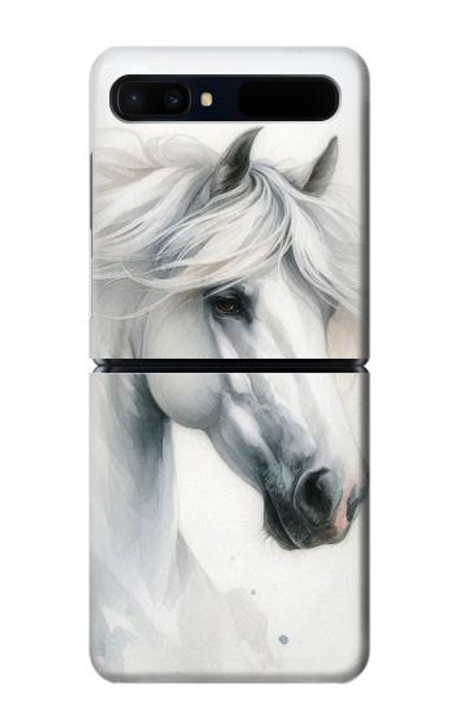 S4025 White Horse Painting Case Cover Custodia per Samsung Galaxy Z Flip 5G