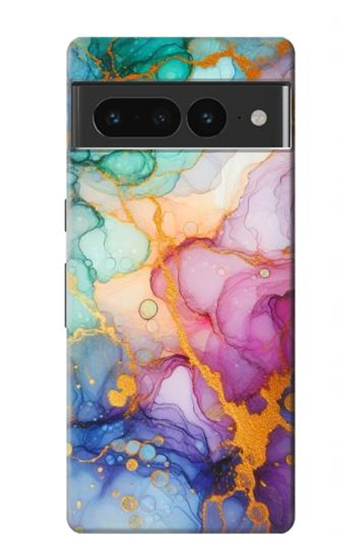 S4001 Multicolored Abstract Lilac Emerald Case Cover Custodia per Google Pixel 7 Pro