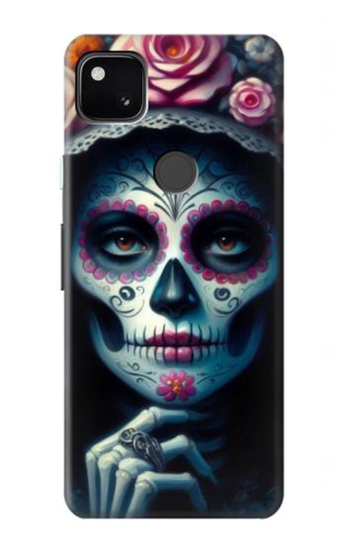 S3990 Girl Skull Steam Punk Gothic Case Cover Custodia per Google Pixel 4a S3990 Girl Skull Steam Punk Gothic Case Cover Custodia per Google Pixel 4a