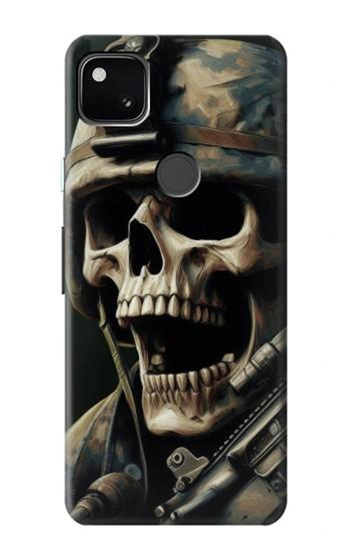 S4017 Skull Soldier Case Cover Custodia per Google Pixel 4a