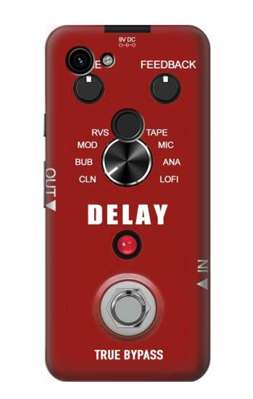 S4011 Red Guitar Analog Delay Graphic Case Cover Custodia per Google Pixel 3a