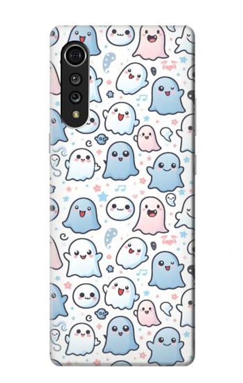S4013 Seamless Cute Ghost Pattern Case Cover Custodia per LG Velvet