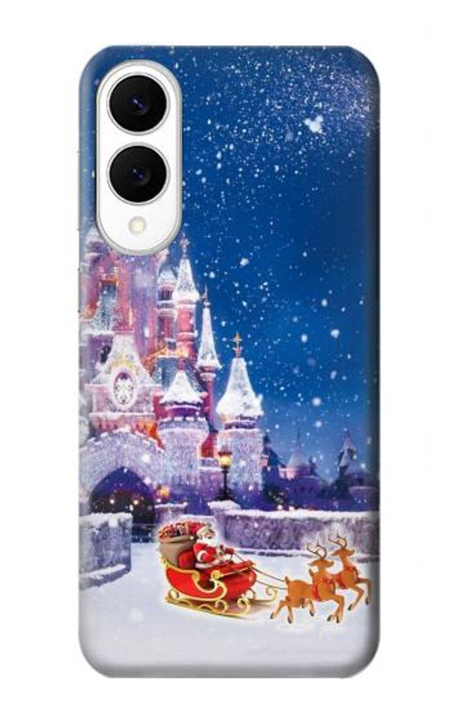 S3282 Santa Xmas Castle Case Cover Custodia per Samsung Galaxy S25 Edge