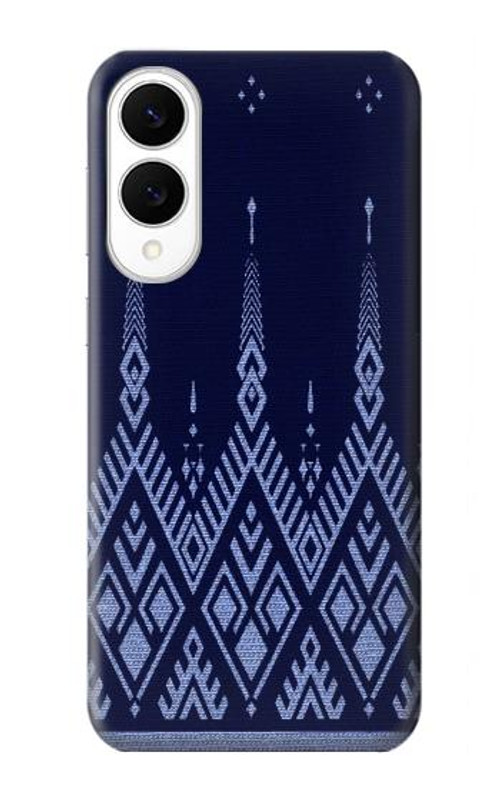 S3950 Textile Thai Blue Pattern Case Cover Custodia per Samsung Galaxy S25 Edge
