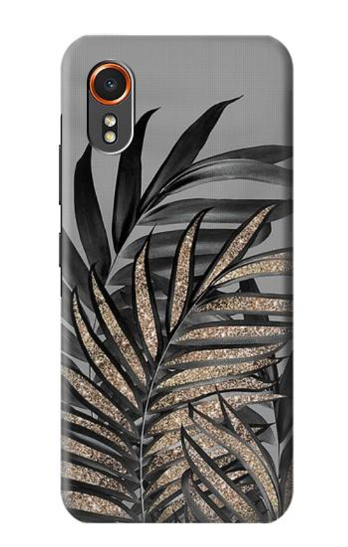 S3692 Gray Black Palm Leaves Case Cover Custodia per Samsung Galaxy XCover7