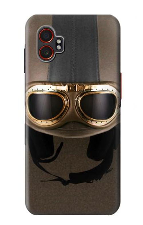 S2645 Vintage Brown Goggles Motorcycle Helmet Case Cover Custodia per Samsung Galaxy XCover7 Pro S2645 Vintage Brown Goggles Motorcycle Helmet Case Cover Custodia per Samsung Galaxy XCover7 Pro