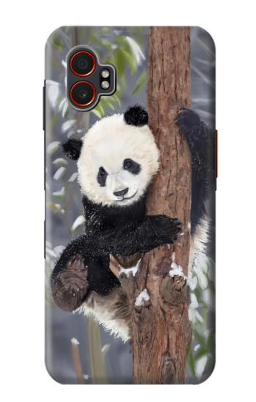 S3793 Cute Baby Panda Snow Painting Case Cover Custodia per Samsung Galaxy XCover7 Pro