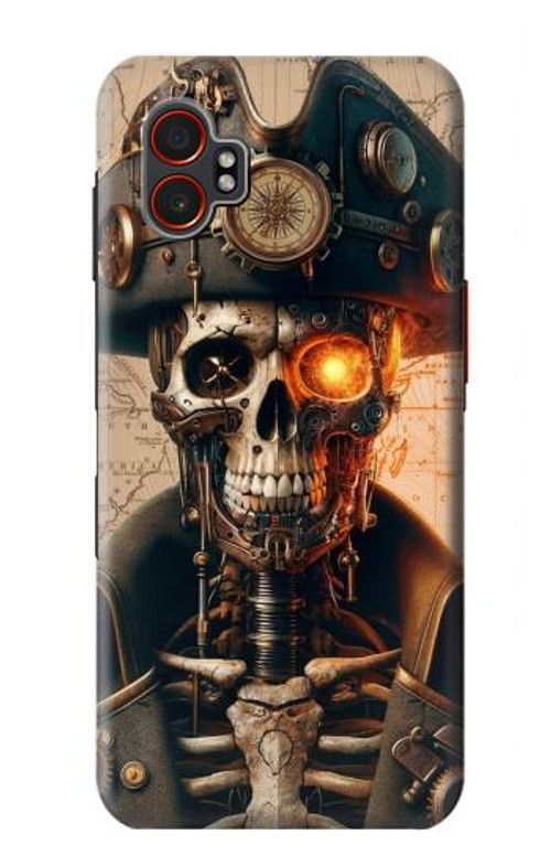 S4018 Steampunk Pirate Skull Case Cover Custodia per Samsung Galaxy XCover7 Pro