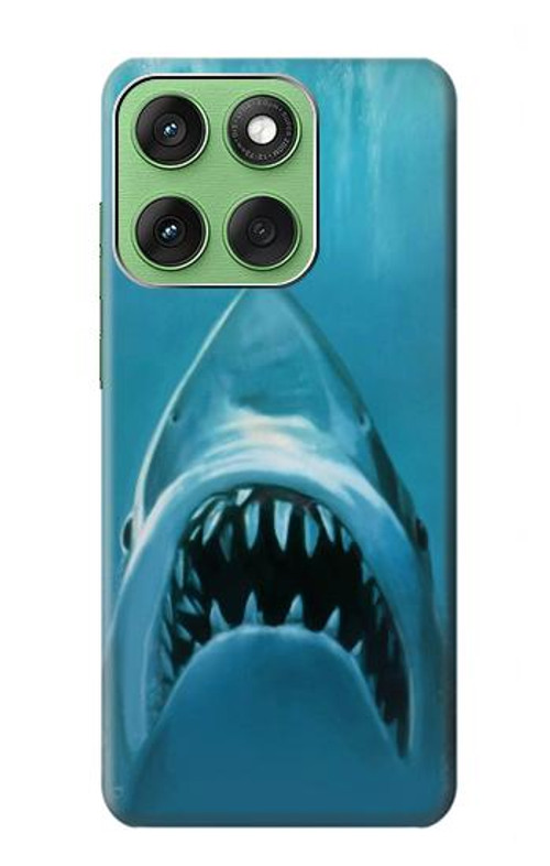 S0830 White Shark Case Cover Custodia per Motorola Edge 60