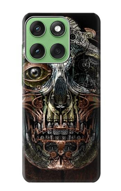 S1685 Steampunk Skull Head Case Cover Custodia per Motorola Edge 60