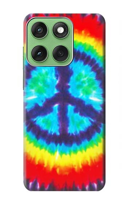 S1870 Tie Dye Peace Case Cover Custodia per Motorola Edge 60