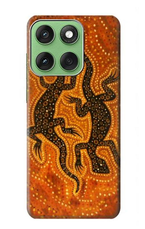 S2901 Lizard Aboriginal Art Case Cover Custodia per Motorola Edge 60