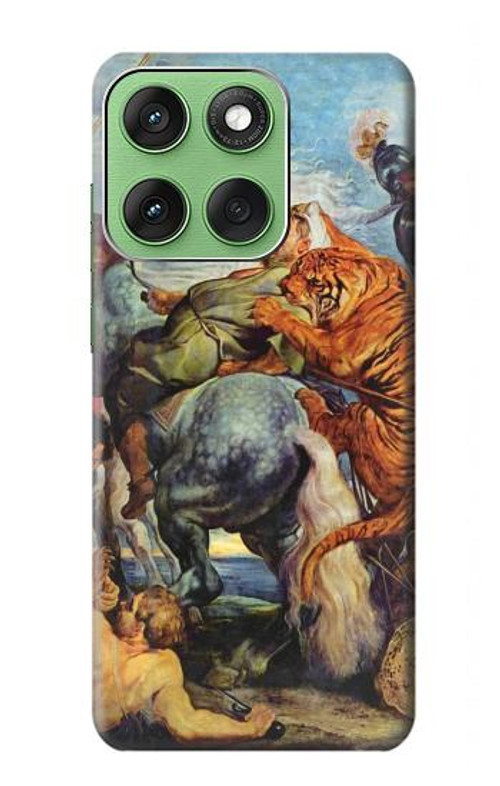 S3331 Peter Paul Rubens Tiger und Lowenjagd Case Cover Custodia per Motorola Edge 60