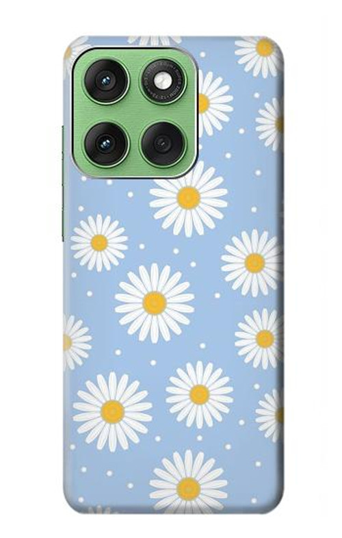 S3681 Daisy Flowers Pattern Case Cover Custodia per Motorola Edge 60