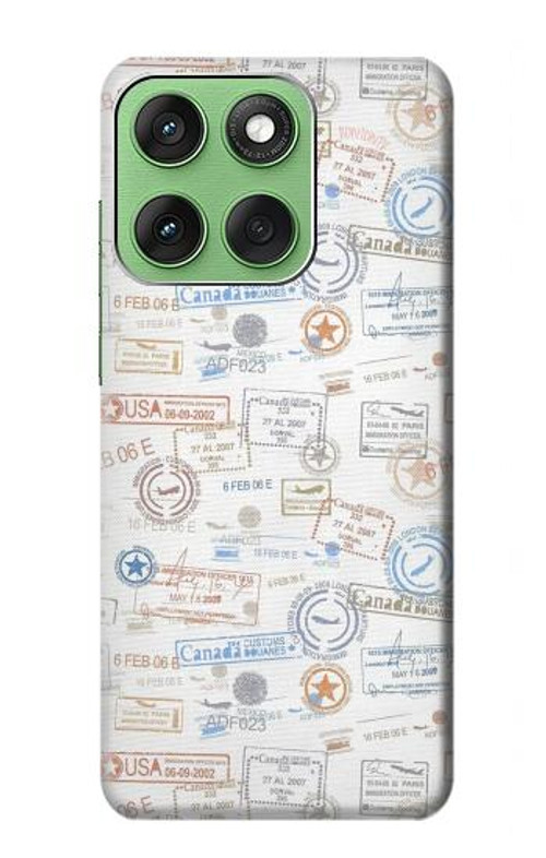 S3903 Travel Stamps Case Cover Custodia per Motorola Edge 60