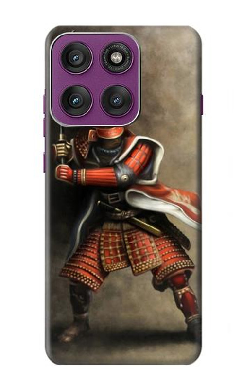 S0796 Japan Red Samurai Case Cover Custodia per Motorola Edge 60 Pro