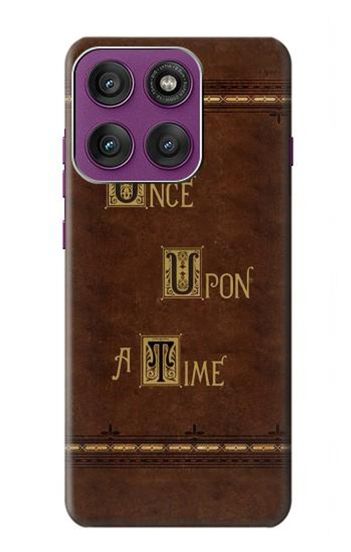 S2643 Once Upon A Time Book Case Cover Custodia per Motorola Edge 60 Pro