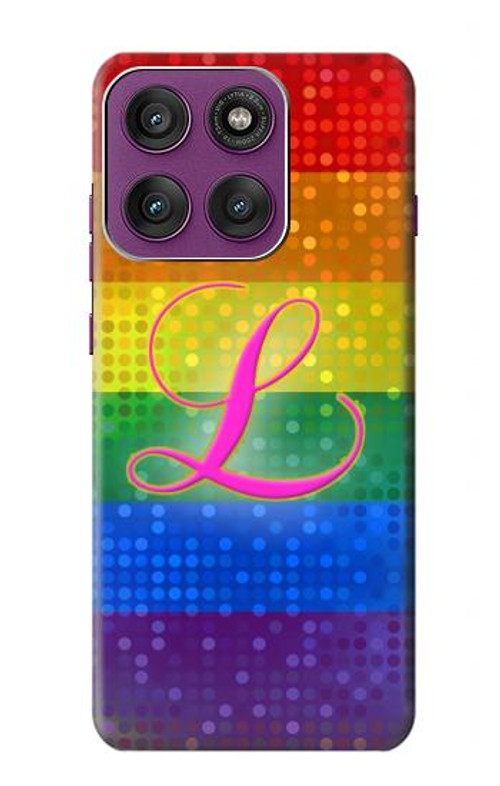 S2900 Rainbow LGBT Lesbian Pride Flag Case Cover Custodia per Motorola Edge 60 Pro