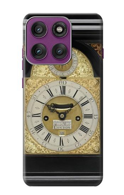 S3144 Antique Bracket Clock Case Cover Custodia per Motorola Edge 60 Pro